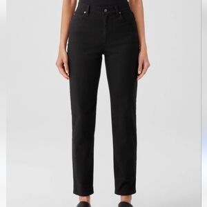 Eileen Fisher Black Straight Leg Jeans , Size 4